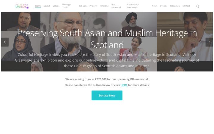 Screenshot of colourfulheritage.com
