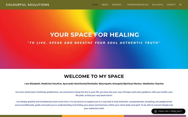 Screenshot of colourfulsoulutions.com.au