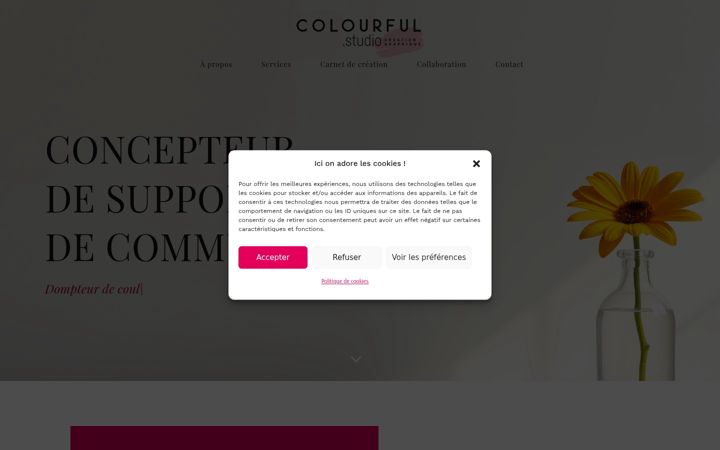 Screenshot of colourfulstudio.fr