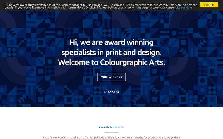 Screenshot of colourgraphic-arts.co.uk