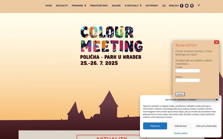 Skjermbilde av colourmeeting.cz