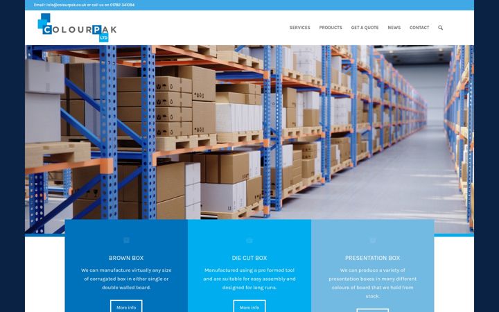 Screenshot di colourpak.co.uk