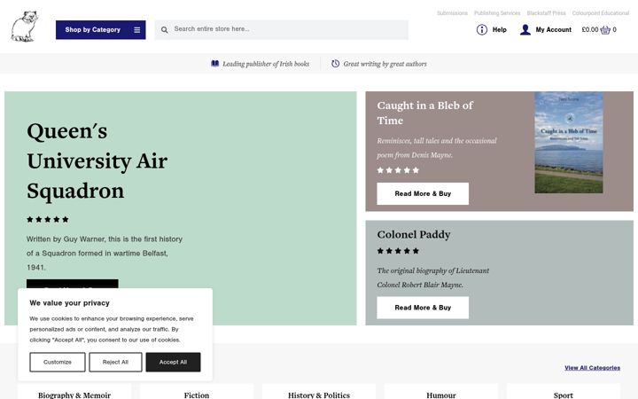Screenshot of colourpointbooks.com
