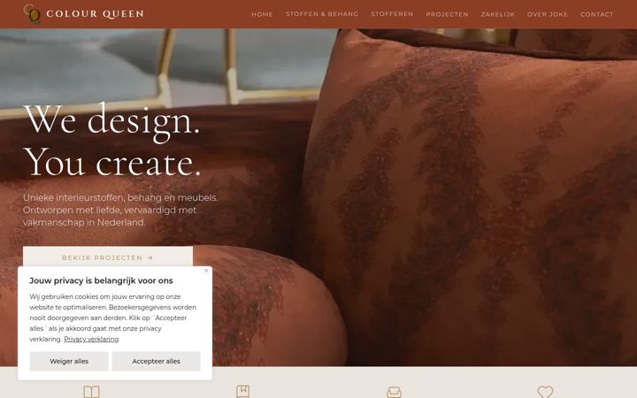 Screenshot of colourqueen.nl