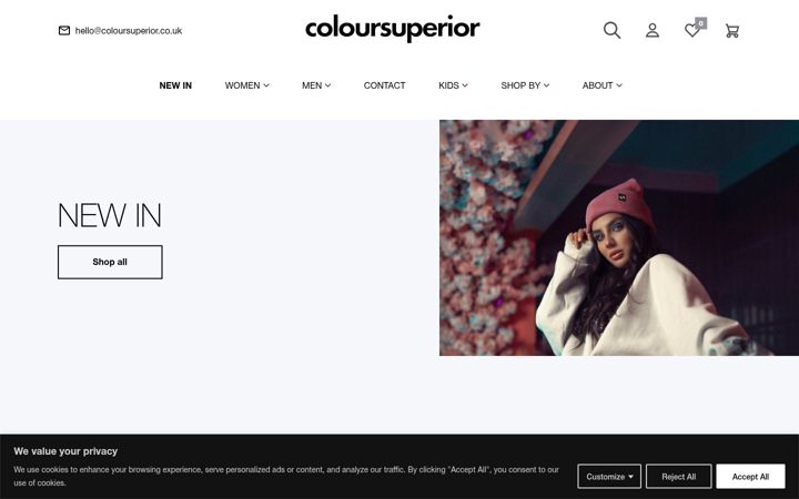 Screenshot of coloursuperior.co.uk
