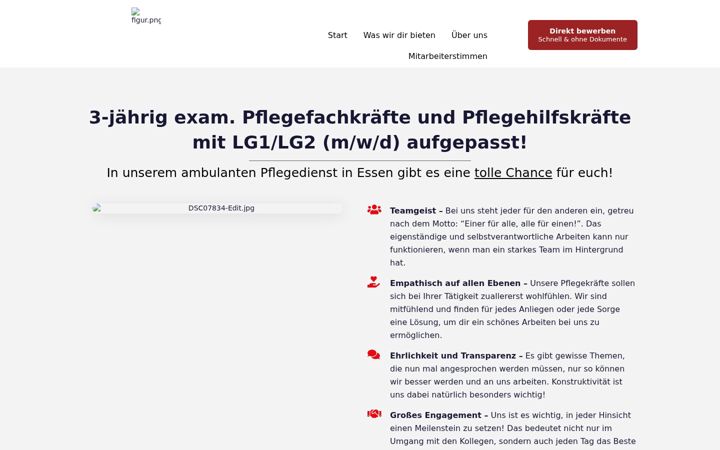 Screenshot of colovitae-karriere.de