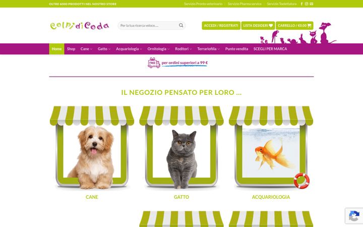 Screenshot of colpidicodashop.com