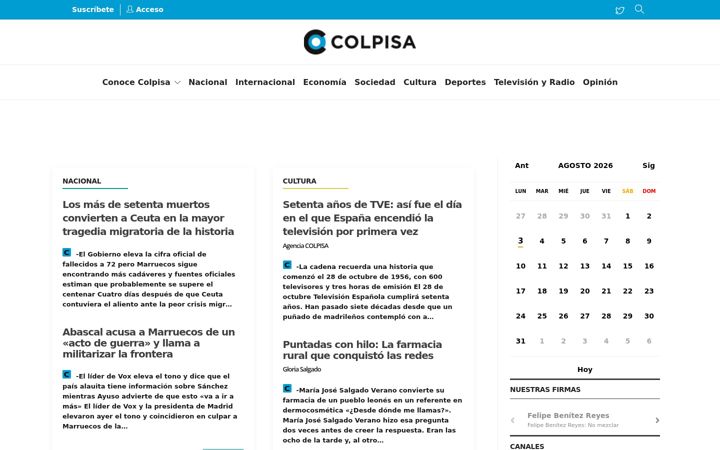 Screenshot of colpisa.com