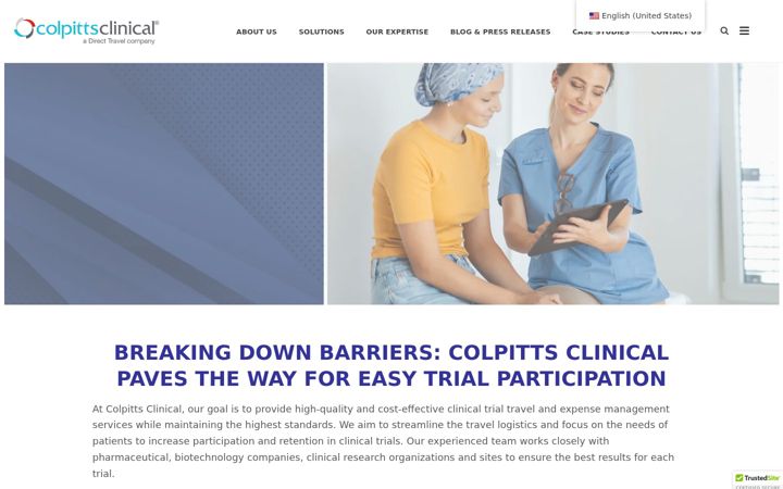 Screenshot of colpittsclinical.com