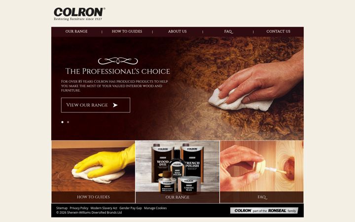 Screenshot di colron.co.uk