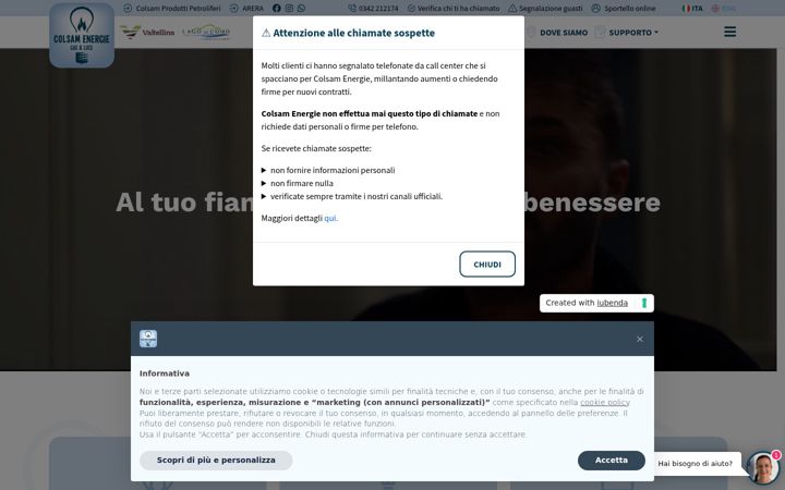 Screenshot of colsamenergie.com