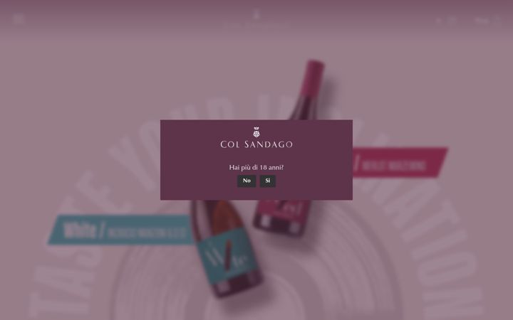 Screenshot of colsandago.it