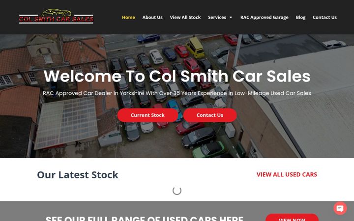 Screenshot di colsmithcarsales.uk