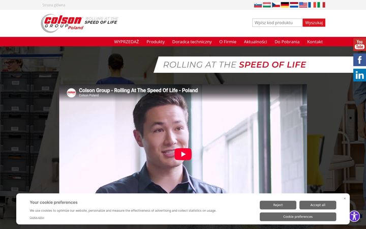 Screenshot of colson.pl