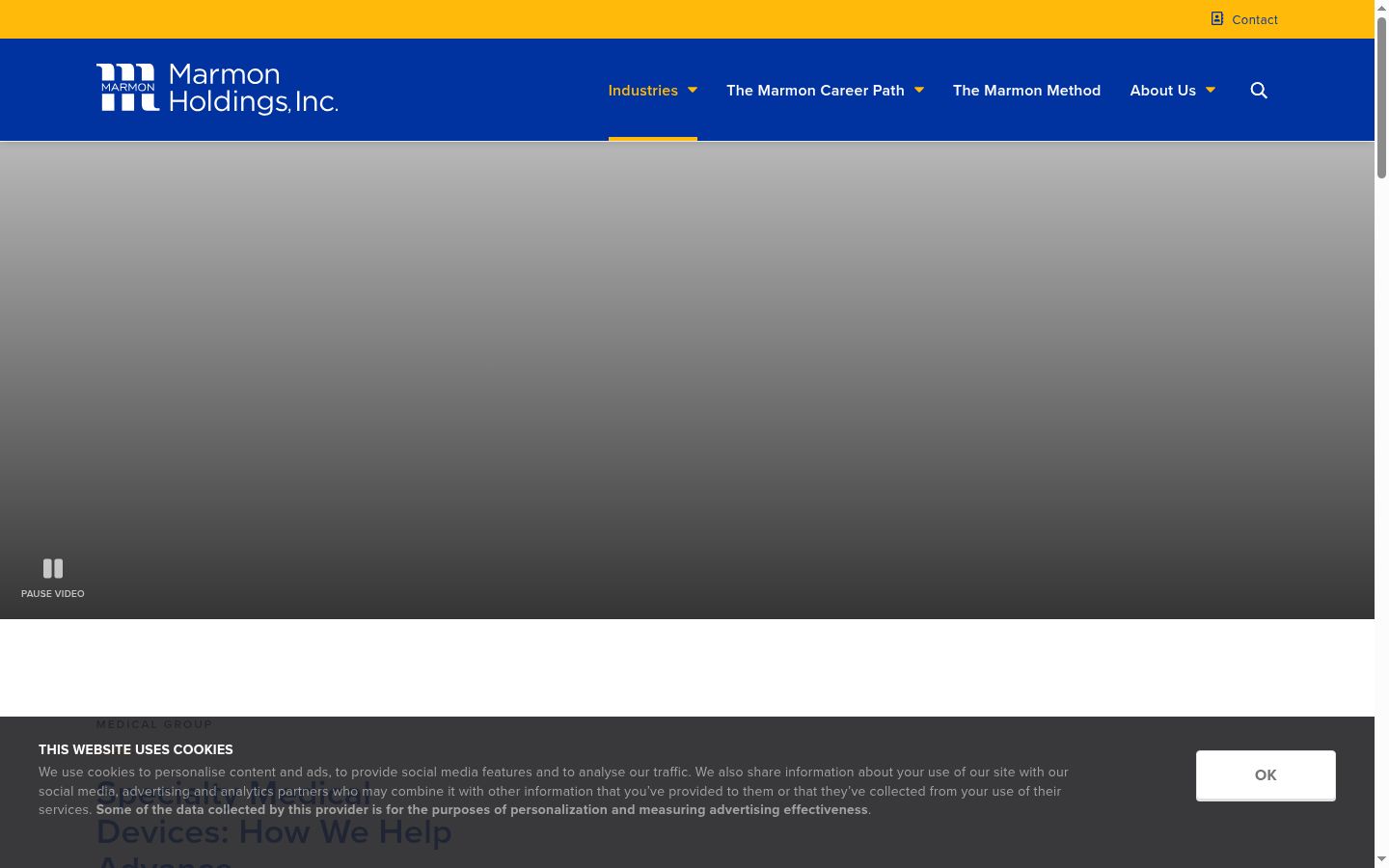 Screenshot des Einwilligungsbanners vor jeglicher Interaktion