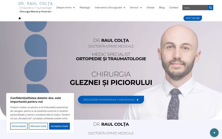 Screenshot of colta.ro