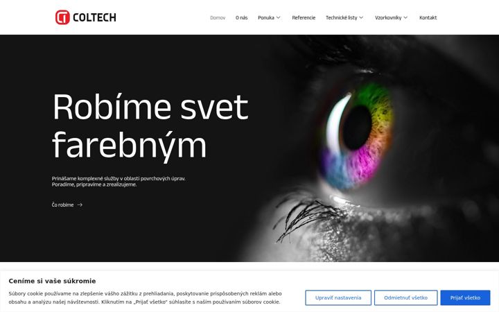 Screenshot of coltech.sk
