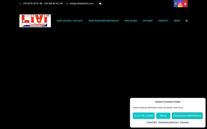 Screenshot of coltellerielivi.com