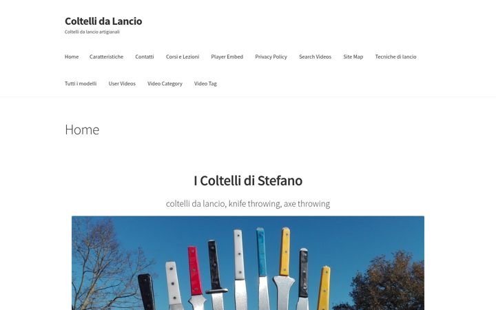 Screenshot of coltellidalancio.it