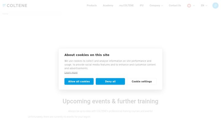 Screenshot of coltene.com