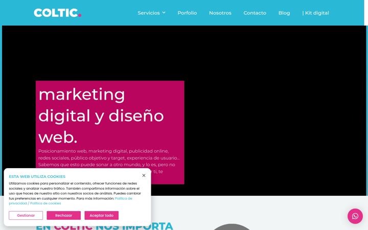 Screenshot of coltic.es