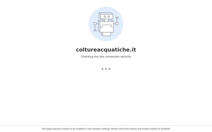 Screenshot of coltureacquatiche.it