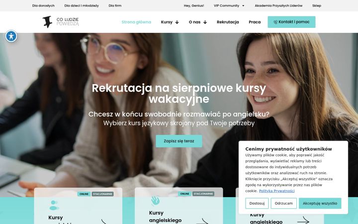 Screenshot of coludziepowiedza.co