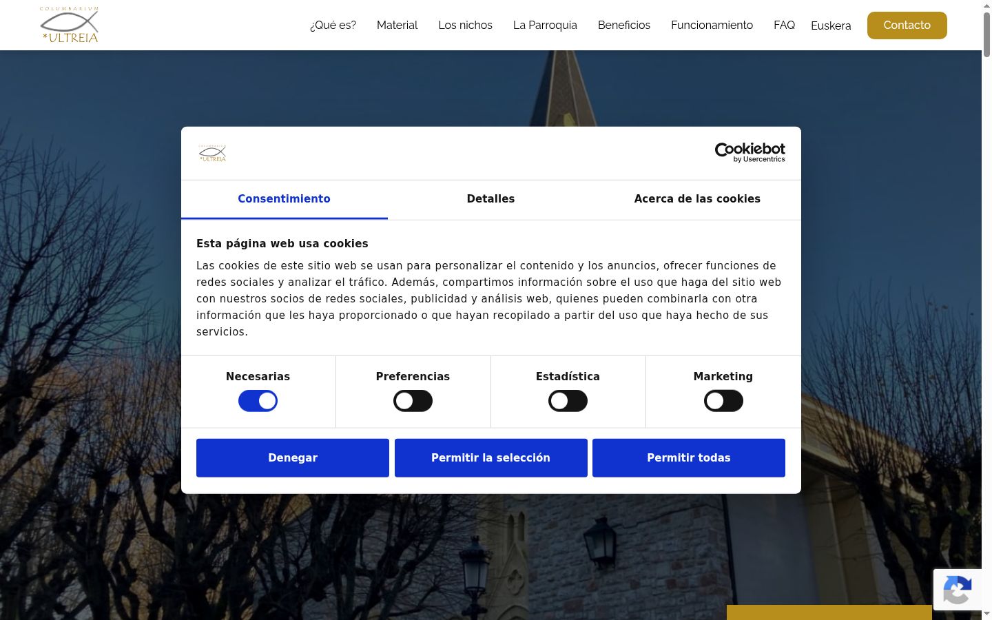 Snímka obrazovky banera súhlasu zobrazeného pred akoukoľvek interakciou