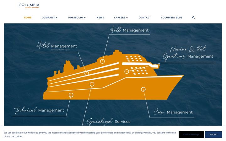 Screenshot of columbia-cs.com