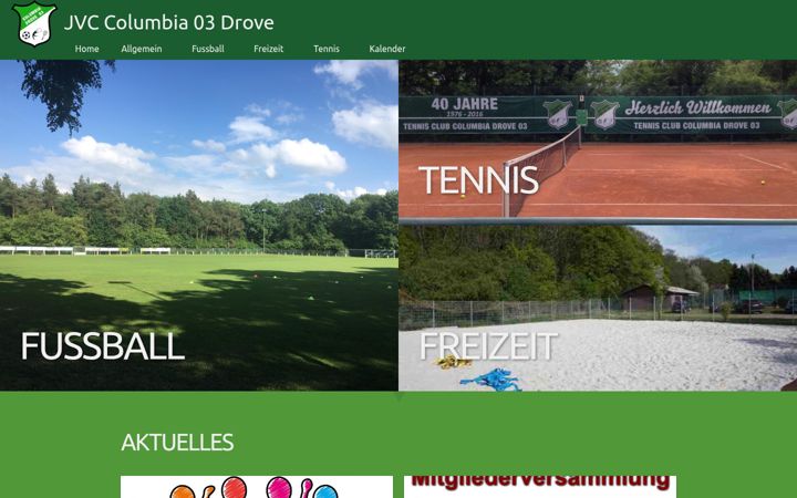 Screenshot of columbia-drove.de