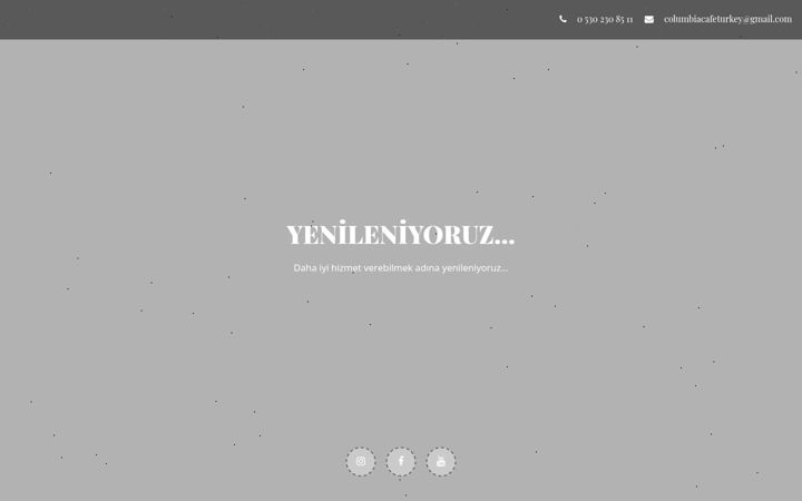 Screenshot of columbiacafe.com.tr
