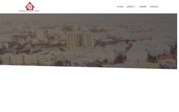 Screenshot van columbiaimobiliare.ro
