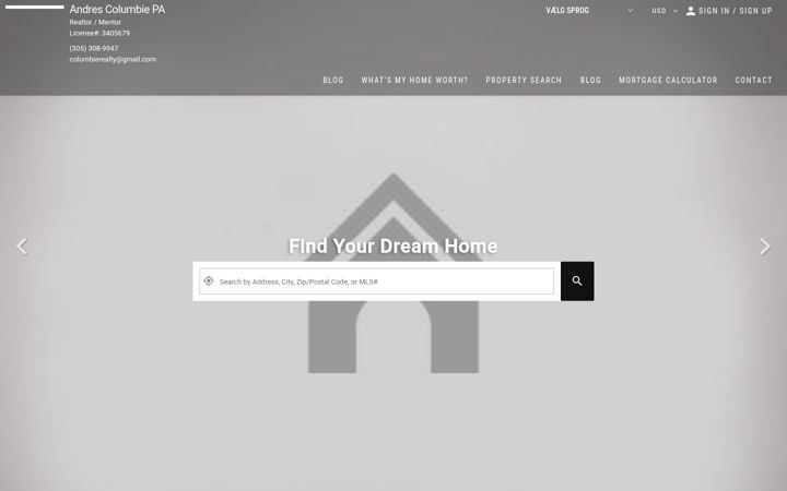 Screenshot of columbierealty.com
