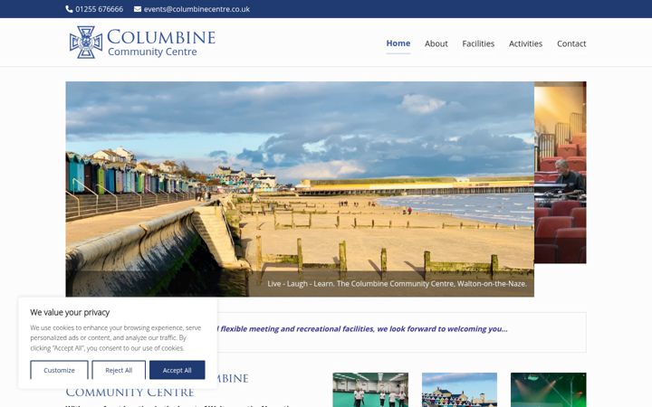Screenshot di columbinecentre.co.uk