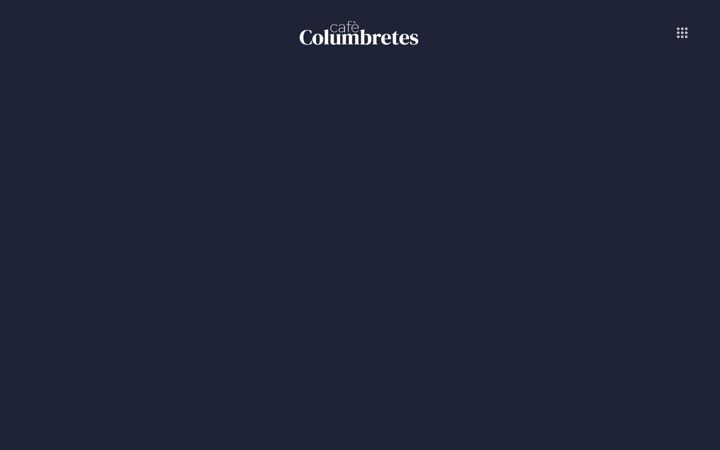 Screenshot of columbretescafe.cat
