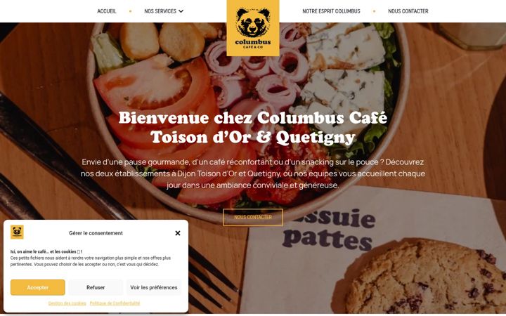 Screenshot of columbus-dijon.fr