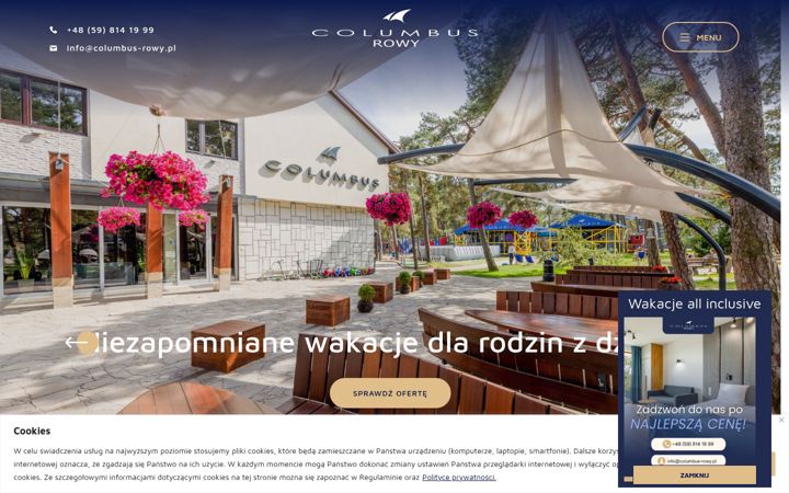 Screenshot of columbus-rowy.pl