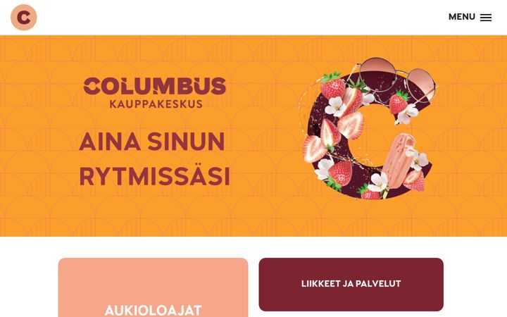 Skærmbillede af columbus.fi