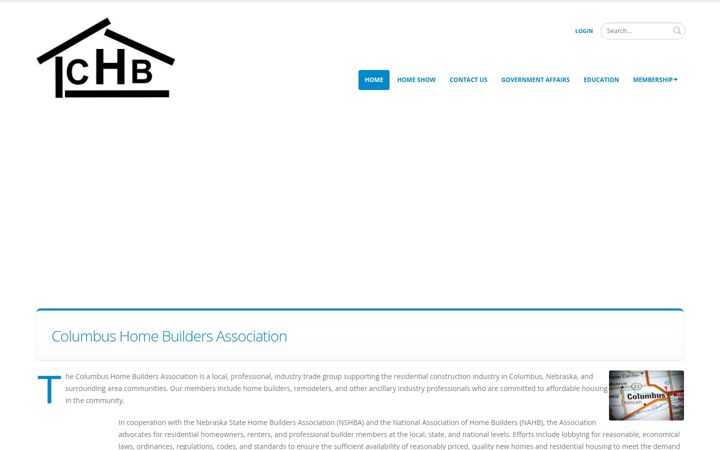 Captura de pantalla de columbushomebuilders.org