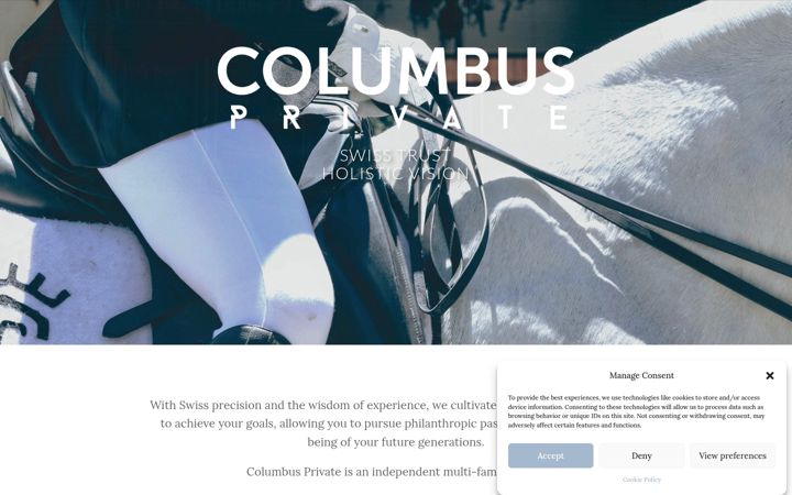 Screenshot of columbusprivate.ch