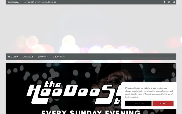 Screenshot of columbusrumbacafe.com