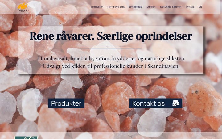 Screenshot of columbusspices.com