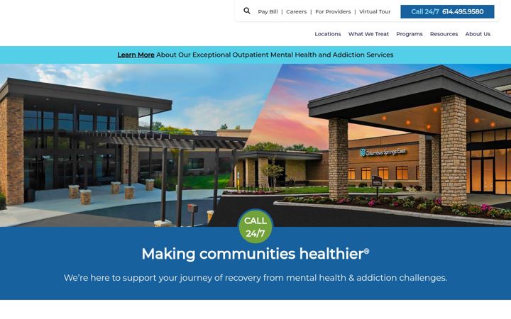 Screenshot of columbussprings.com