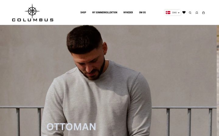 Screenshot of columbuswear.com