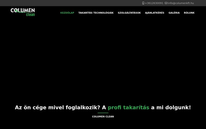 Екранна снимка на columenkft.hu