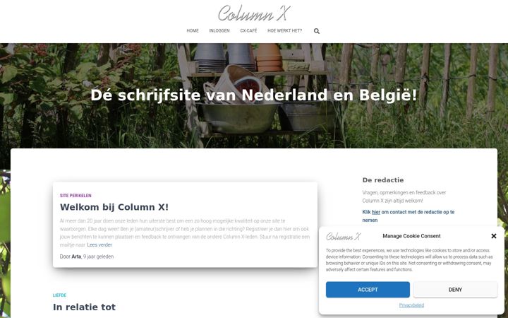 Screenshot of columnx.nl