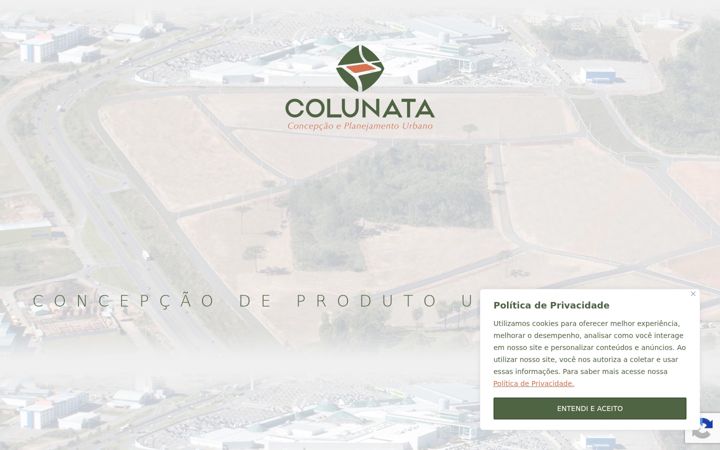 Snímek obrazovky colunata.com.br