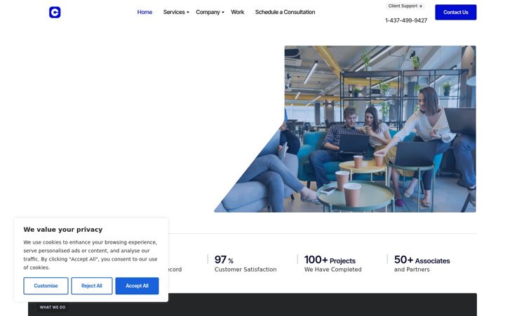 Screenshot of colutionsinc.com