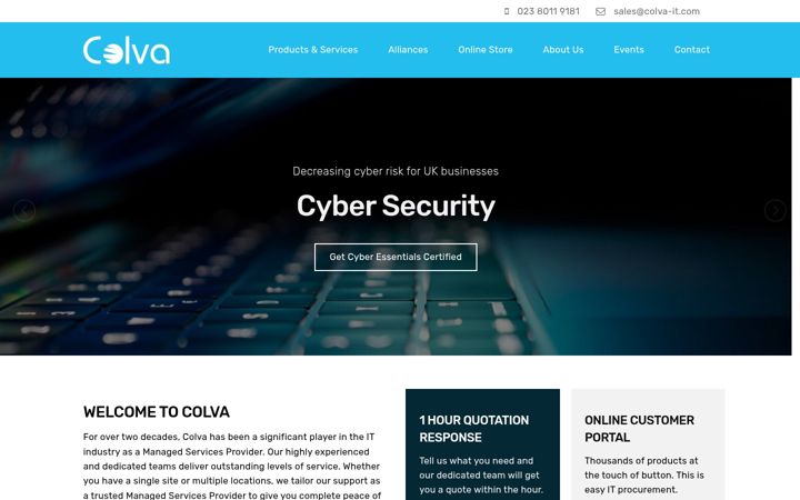 Screenshot of colva-it.com