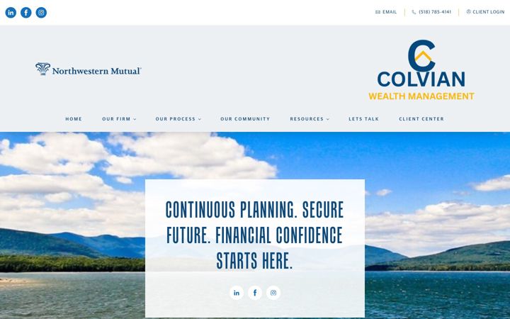 Screenshot of colvianwealthmanagement.nm.com